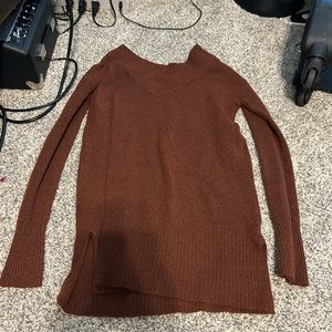 brown sweater